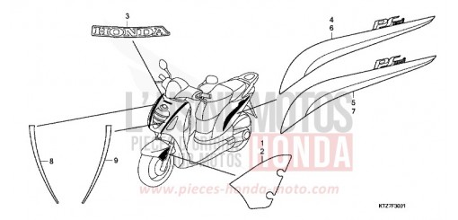 MARK/STRIPE (PES125R/PES150R) PES125R8 de 2008